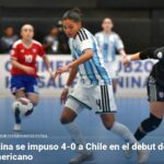 SUDAMERICANO SUB20 DE FUTSAL: Argentina se impuso 4-0 a Chile en el debut